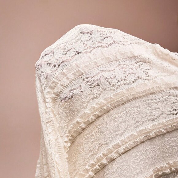 White Elegant Women's Off-Shoulder Long-Sleeved Maxi dress Date Outfit - Picture 8 of 8